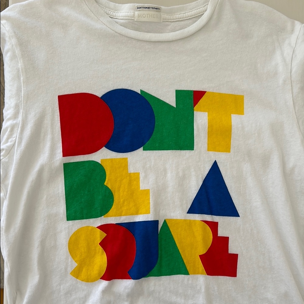 MOTHER Bold Graphic Tee in Primary Colors